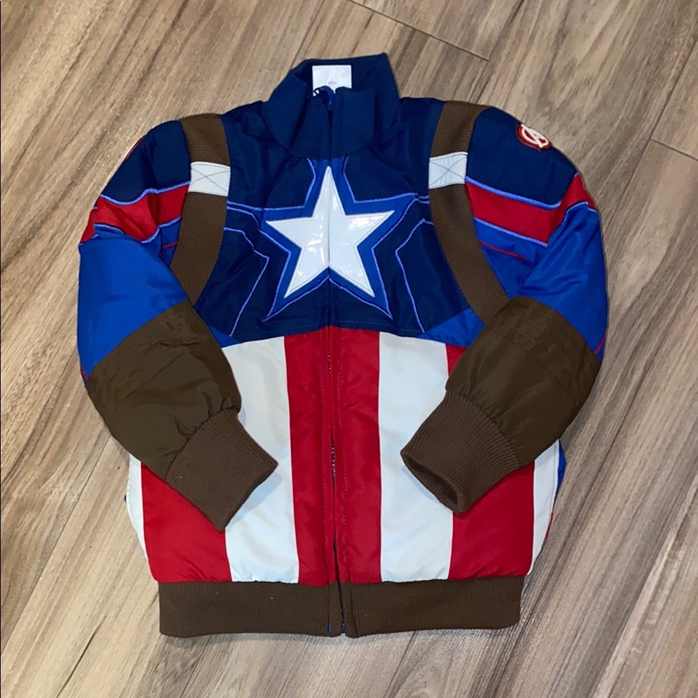 Marvel Captain America Shield Jacket - Red, Blue, White